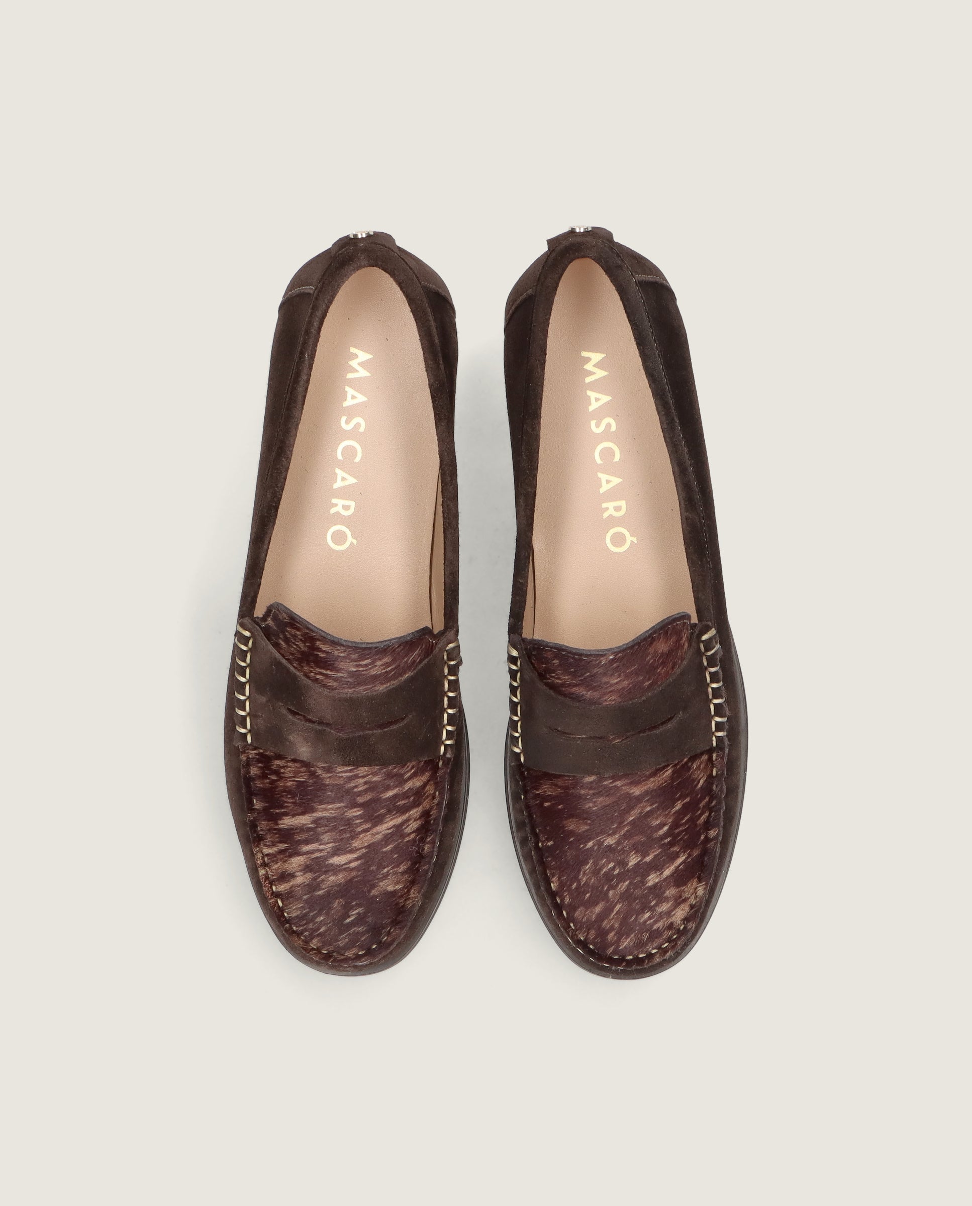 Mocasines Josephine Marrones Ante