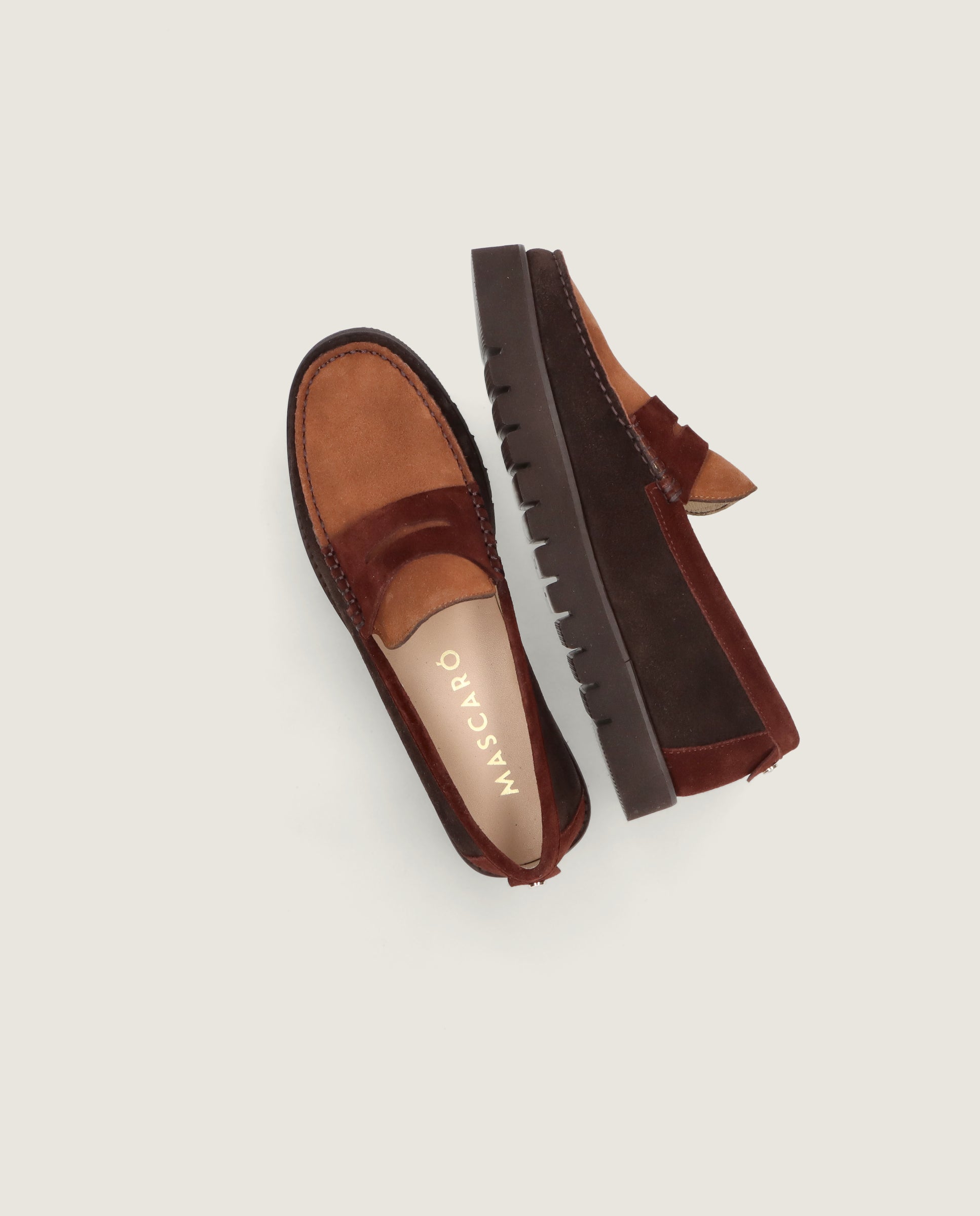 Mocasines Josephine Marrones Ante