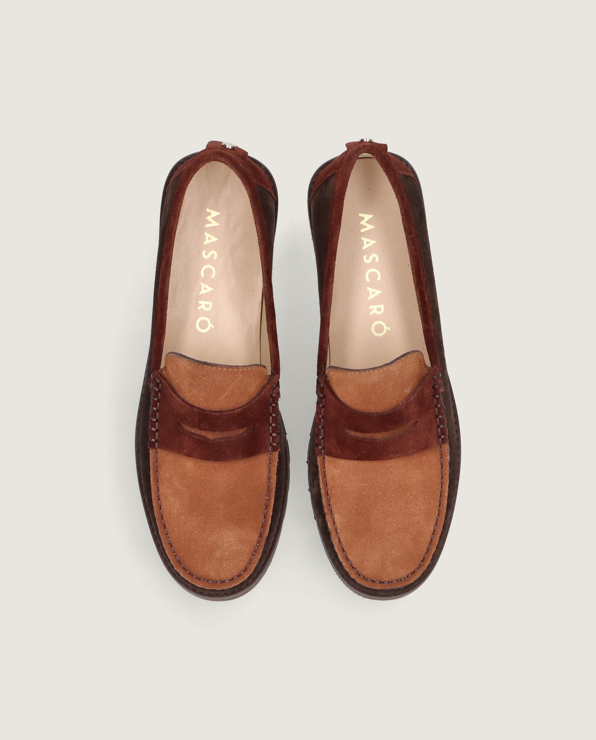 Mocasines Josephine Marrones Ante