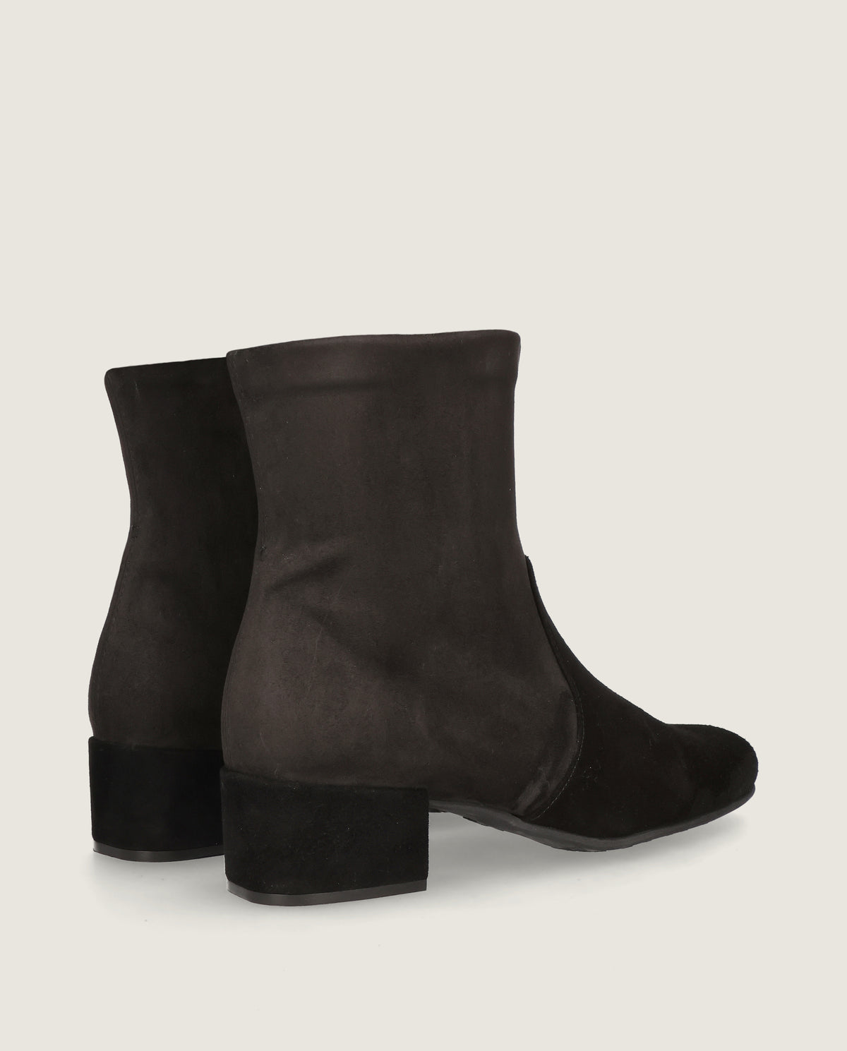 Botines Milan Negros Tejidos Cremallera