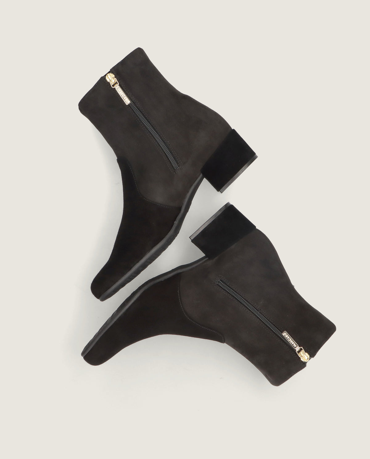 Botines Milan Negros Tejidos Cremallera