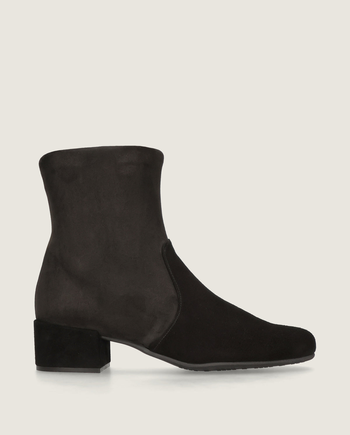 Botines Milan Negros Tejidos Cremallera