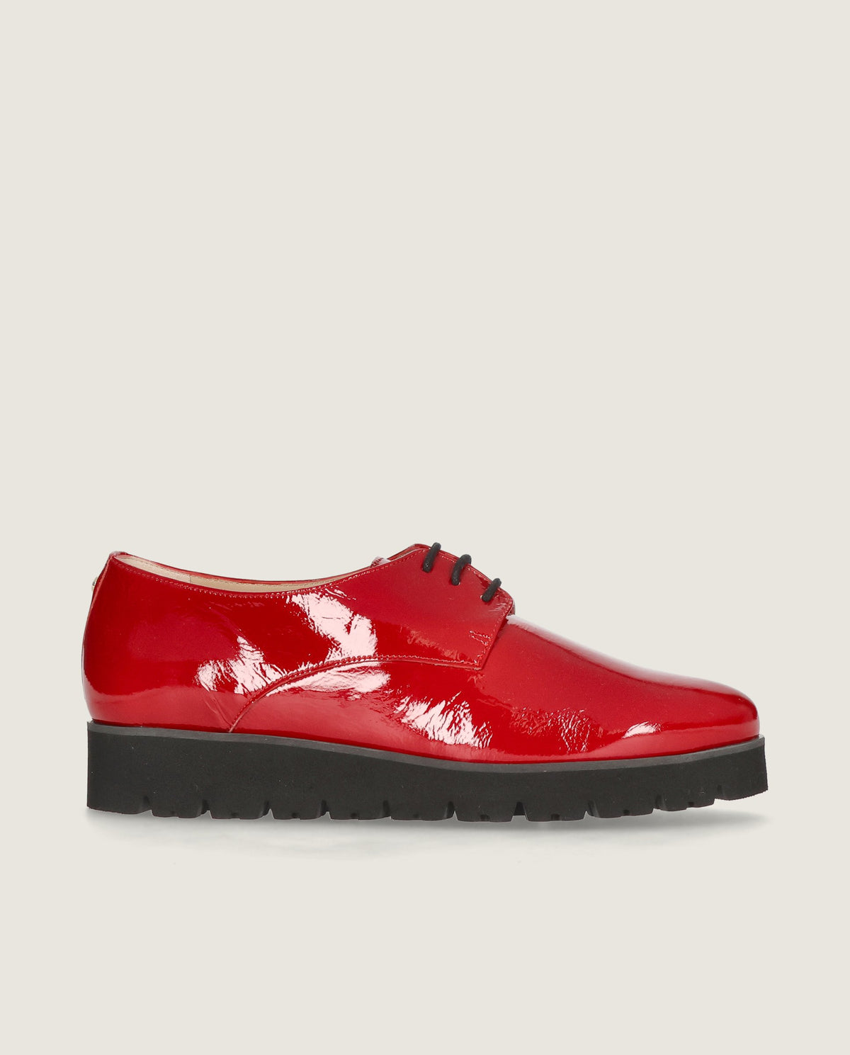Zapatos Acordonados Charlize Rojos Charol