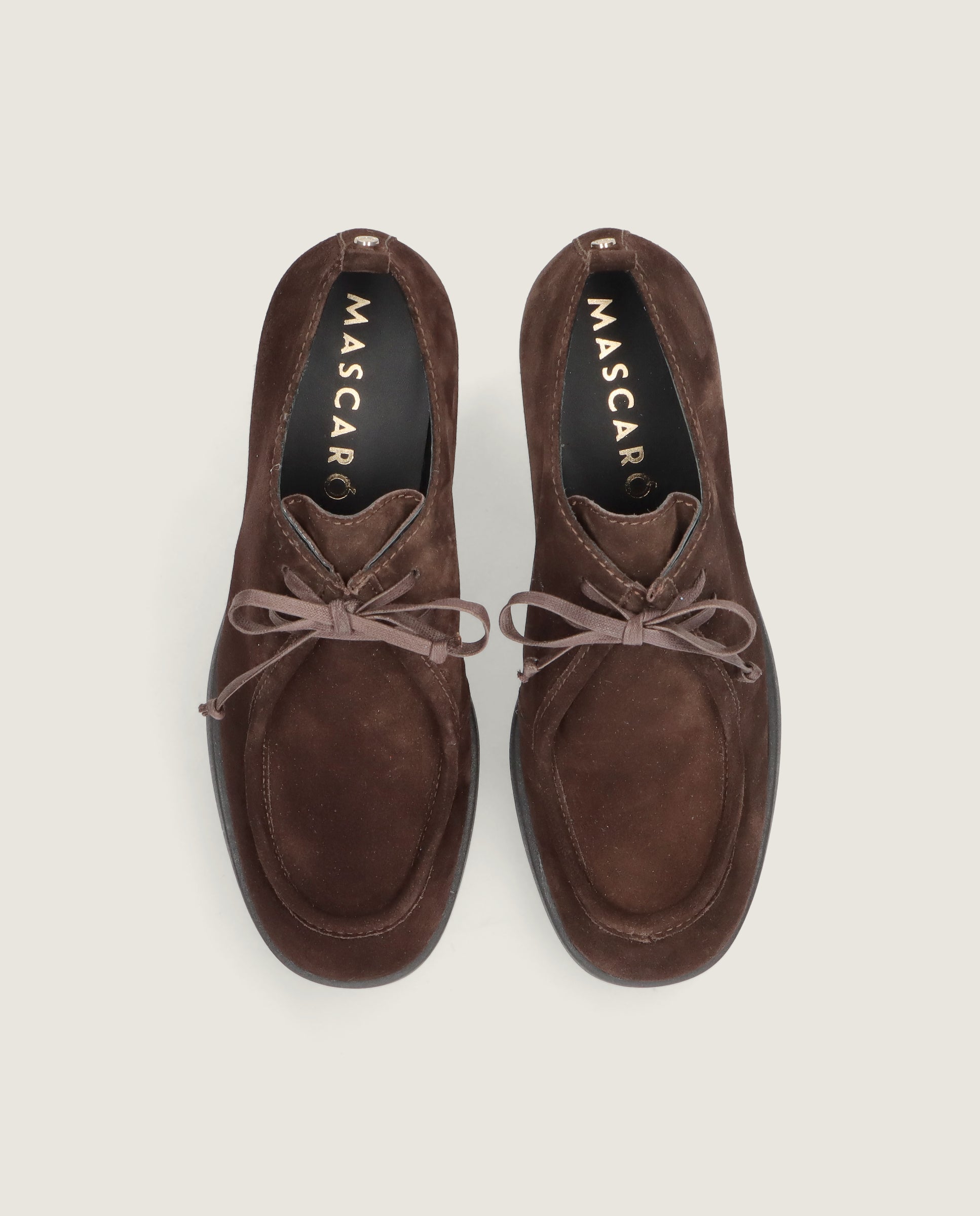 Zapatos Acordonados Lilou Marrones Ante