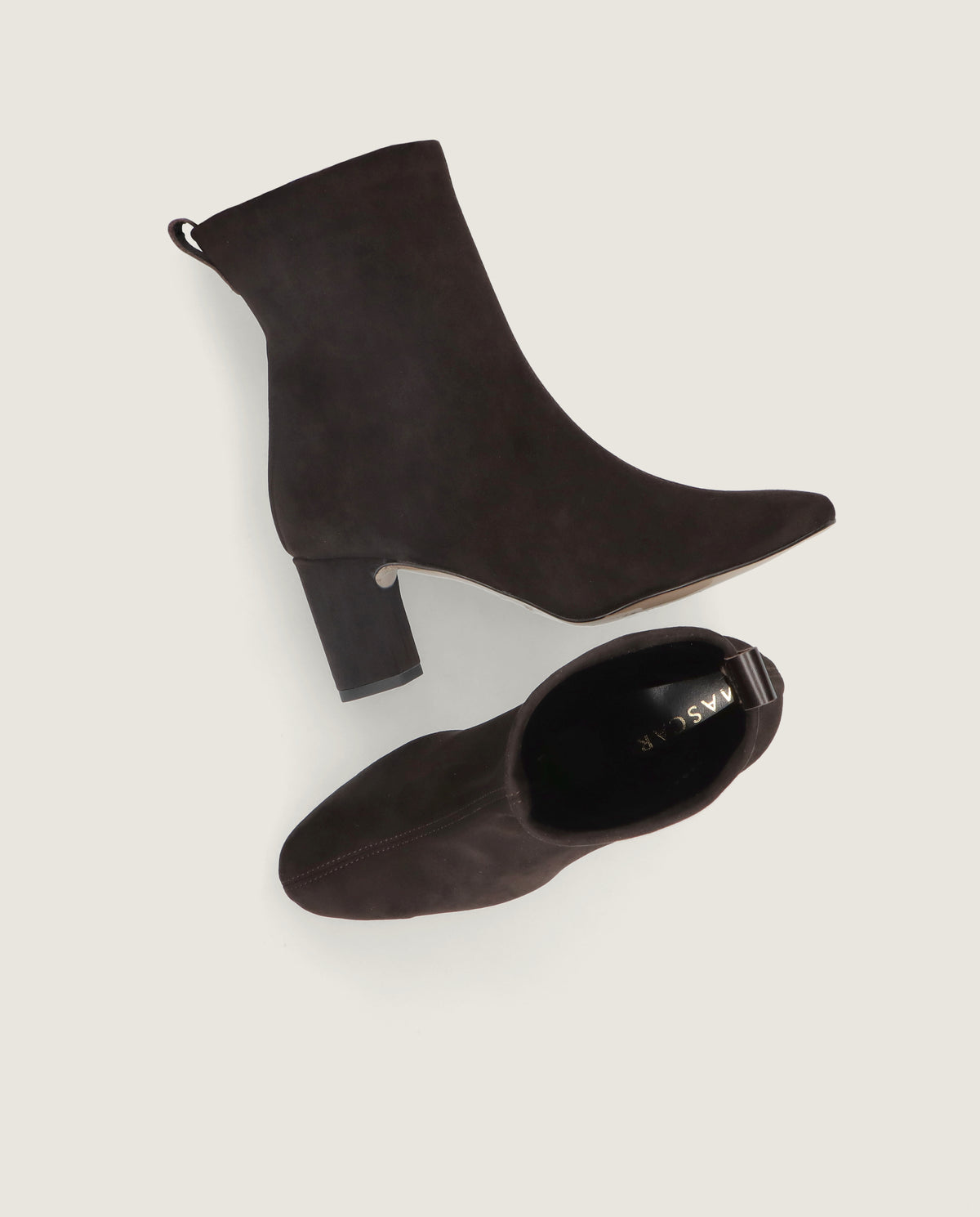Botines Jolie Marrones Tejidos