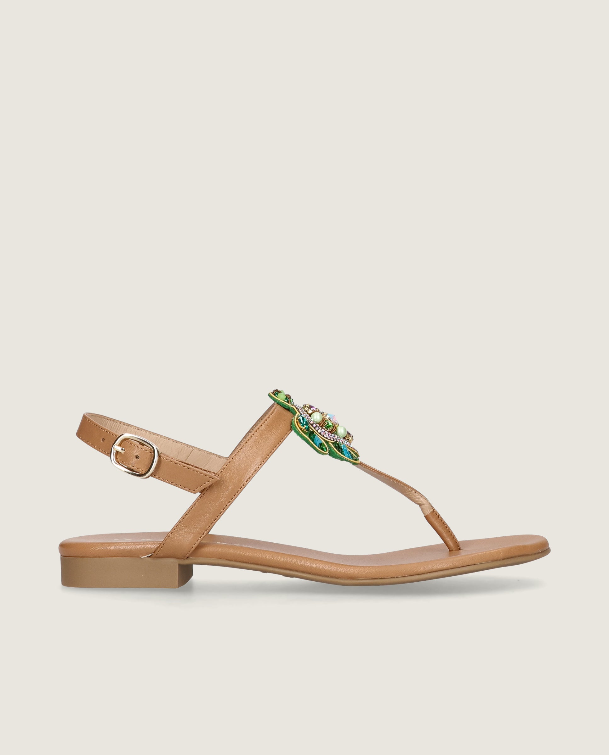Sandalias Lygia Marrones Piel