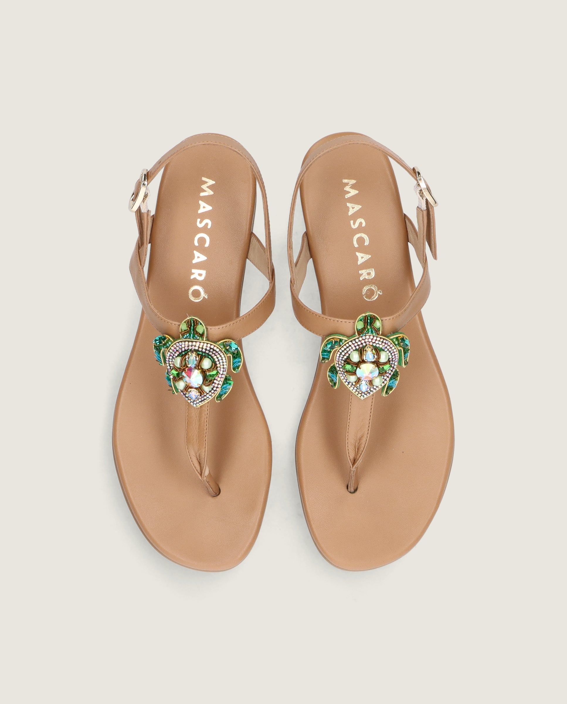 Vista alternativa de Sandalias Lygia Marrones Piel por Mascaro