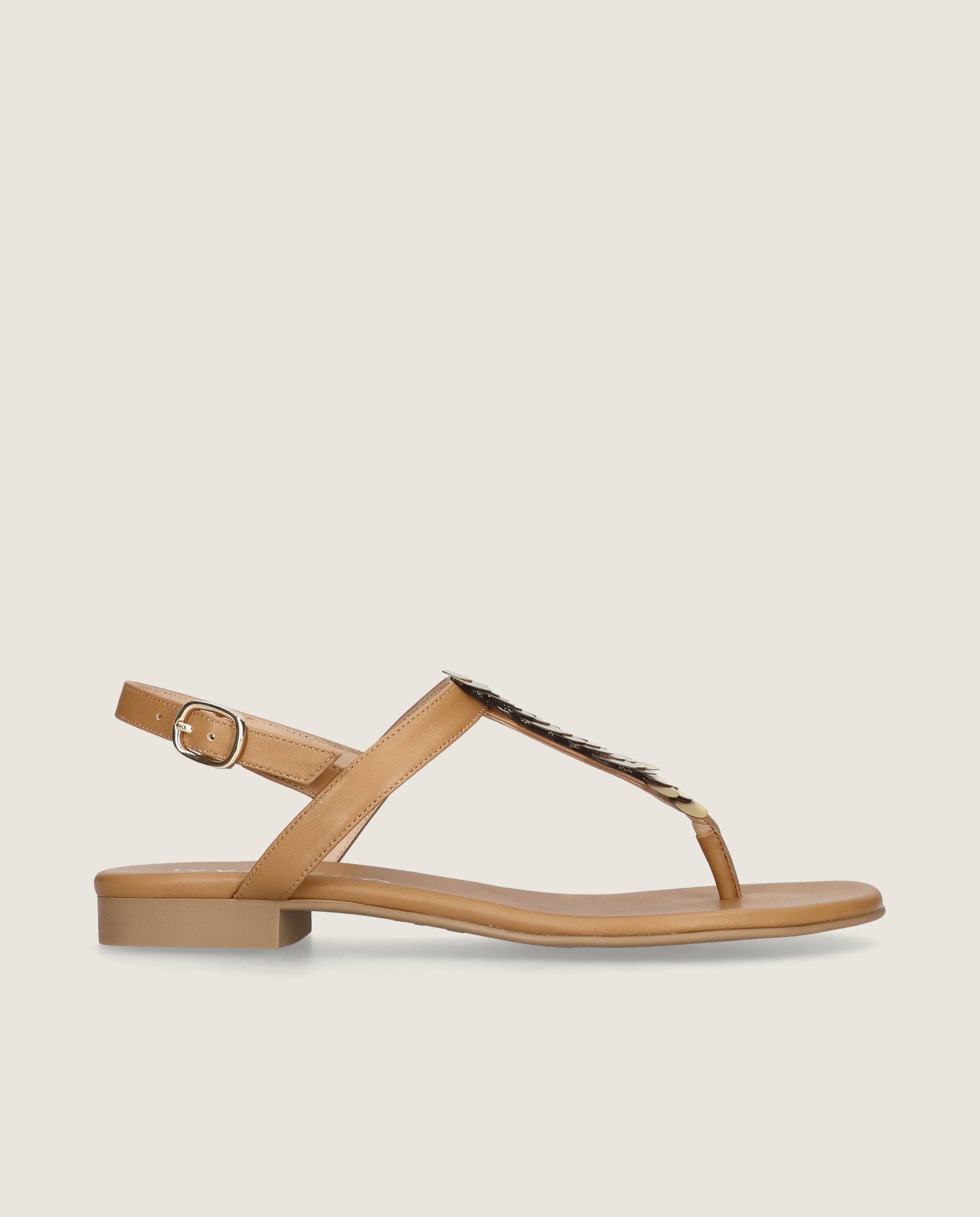 Sandalias Lygia Marrones Piel