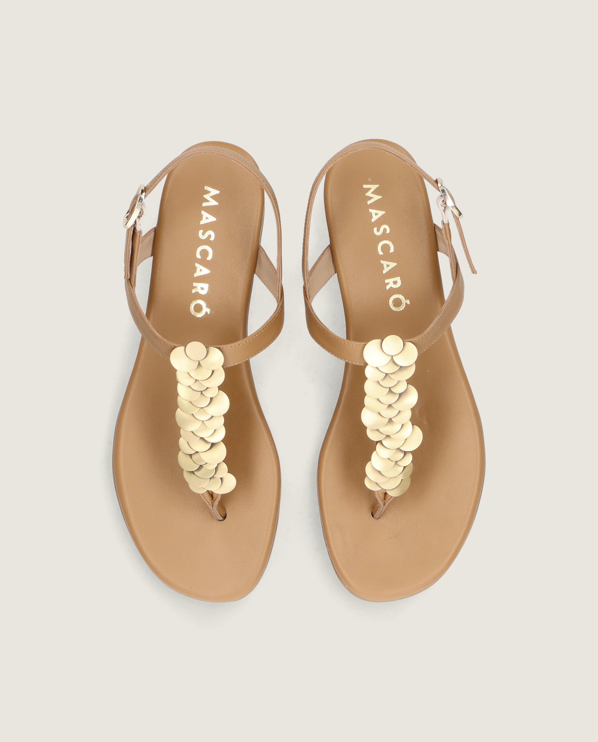 Vista alternativa de Sandalias Lygia Marrones Piel por Mascaro