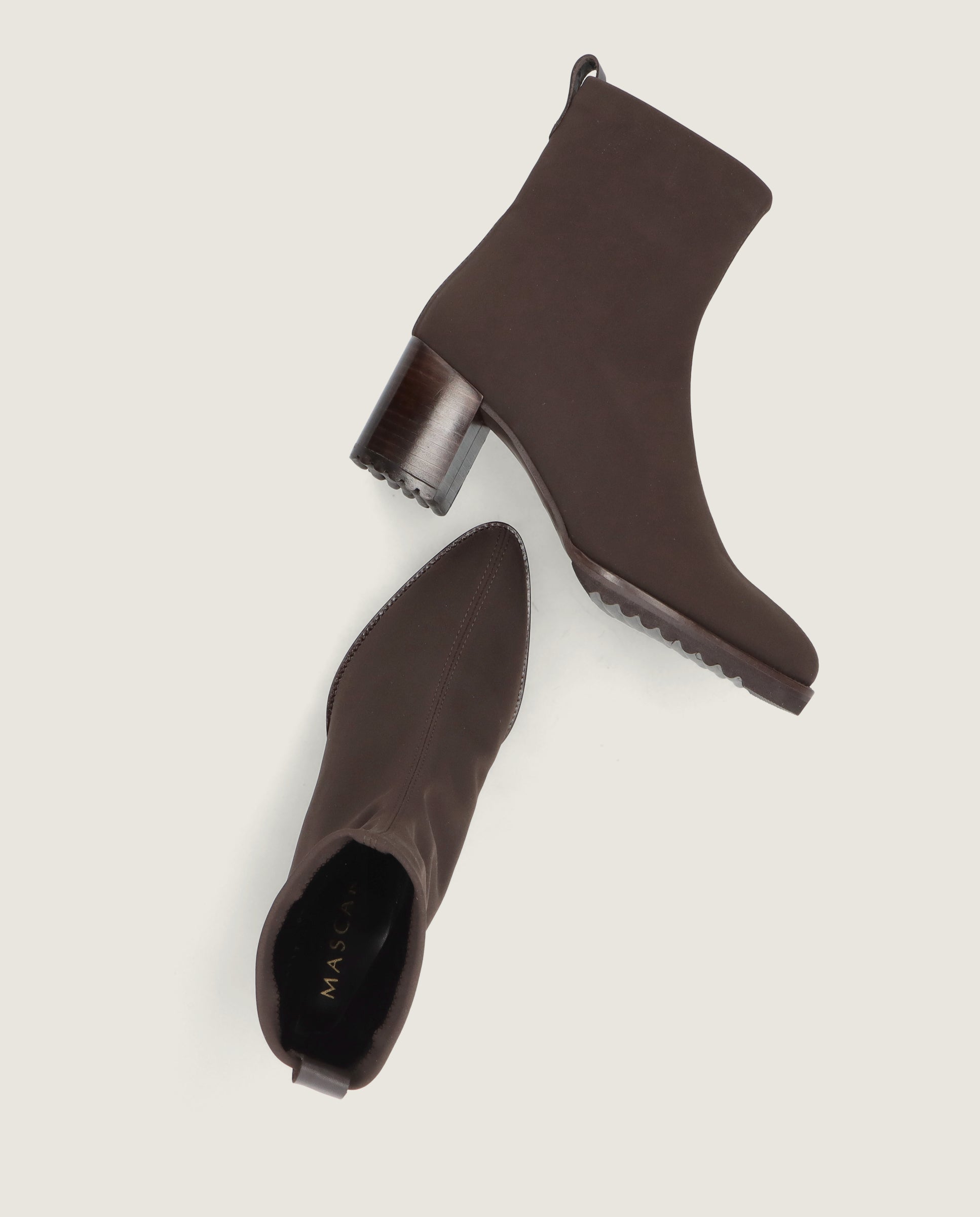 Botines Cindy Marrones Tejidos