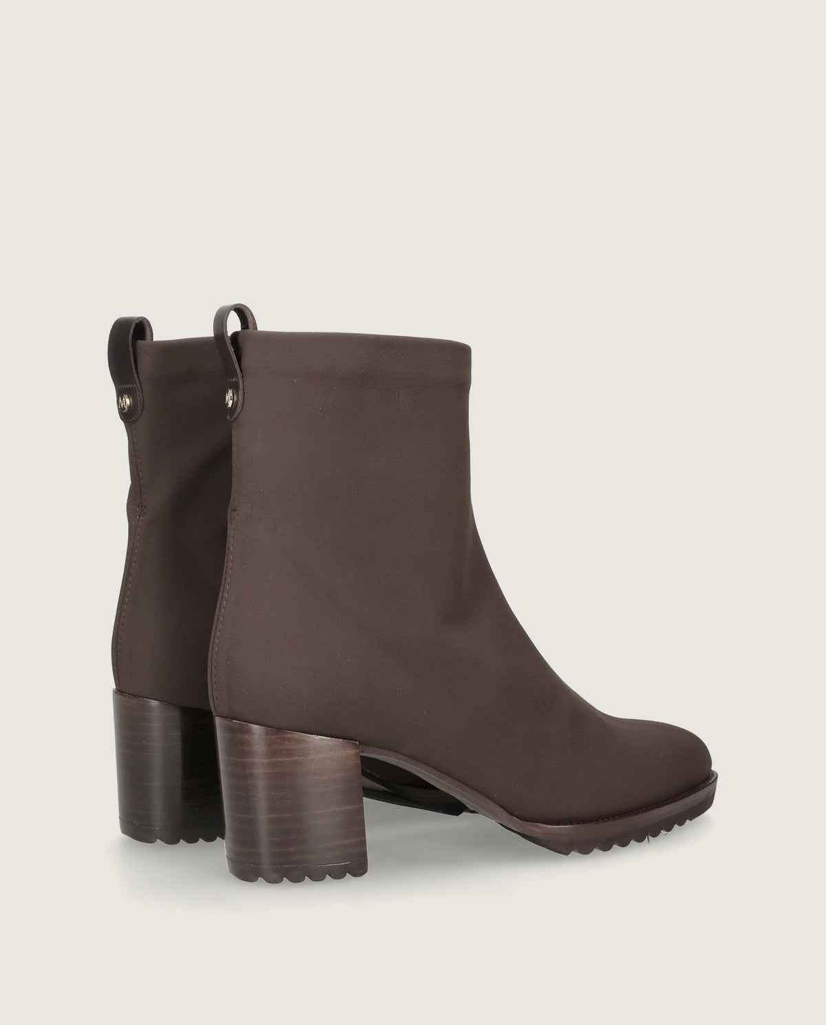 Botines Cindy Marrones Tejidos