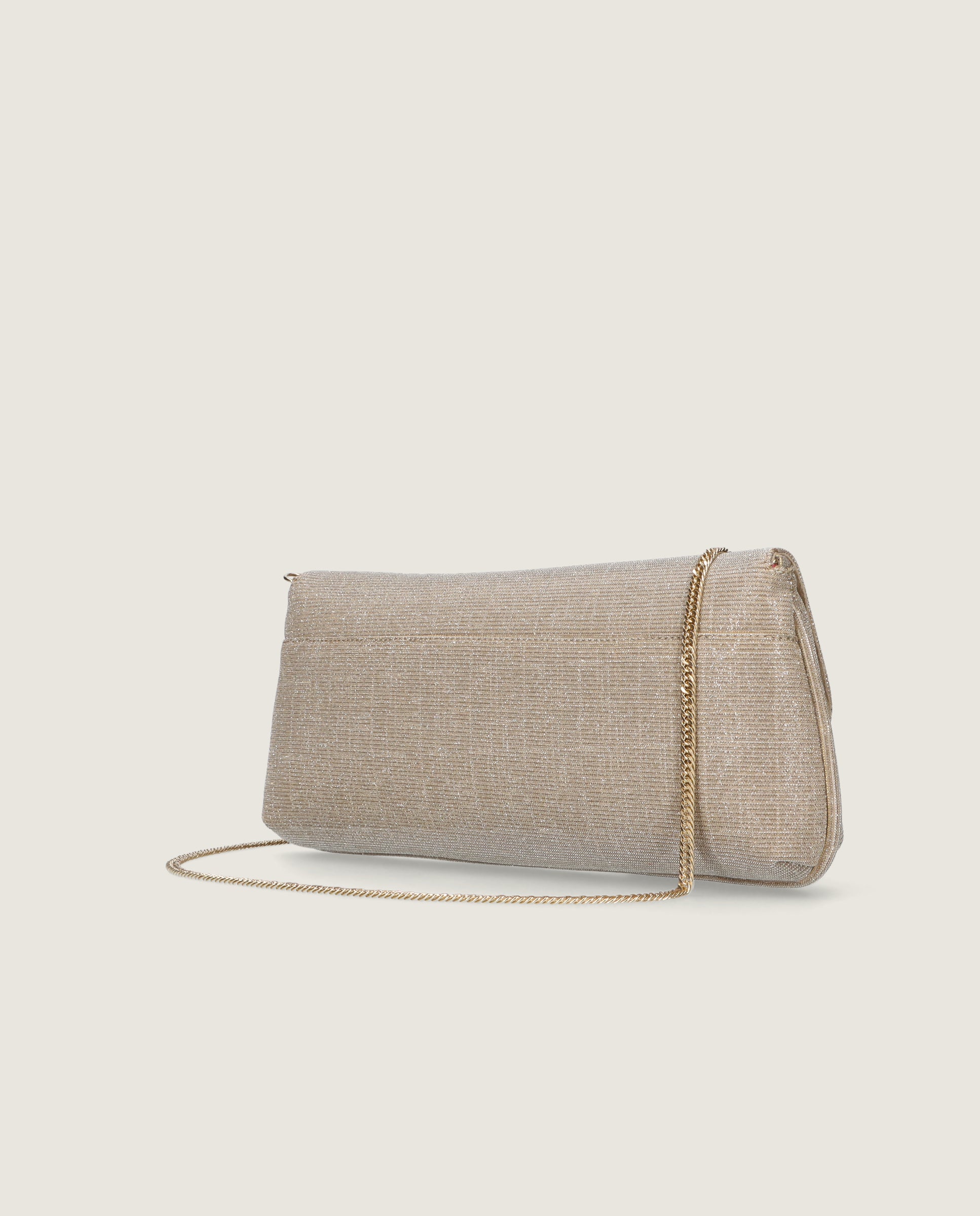 Bolsos Bags Plateados Tejidos Metalizados