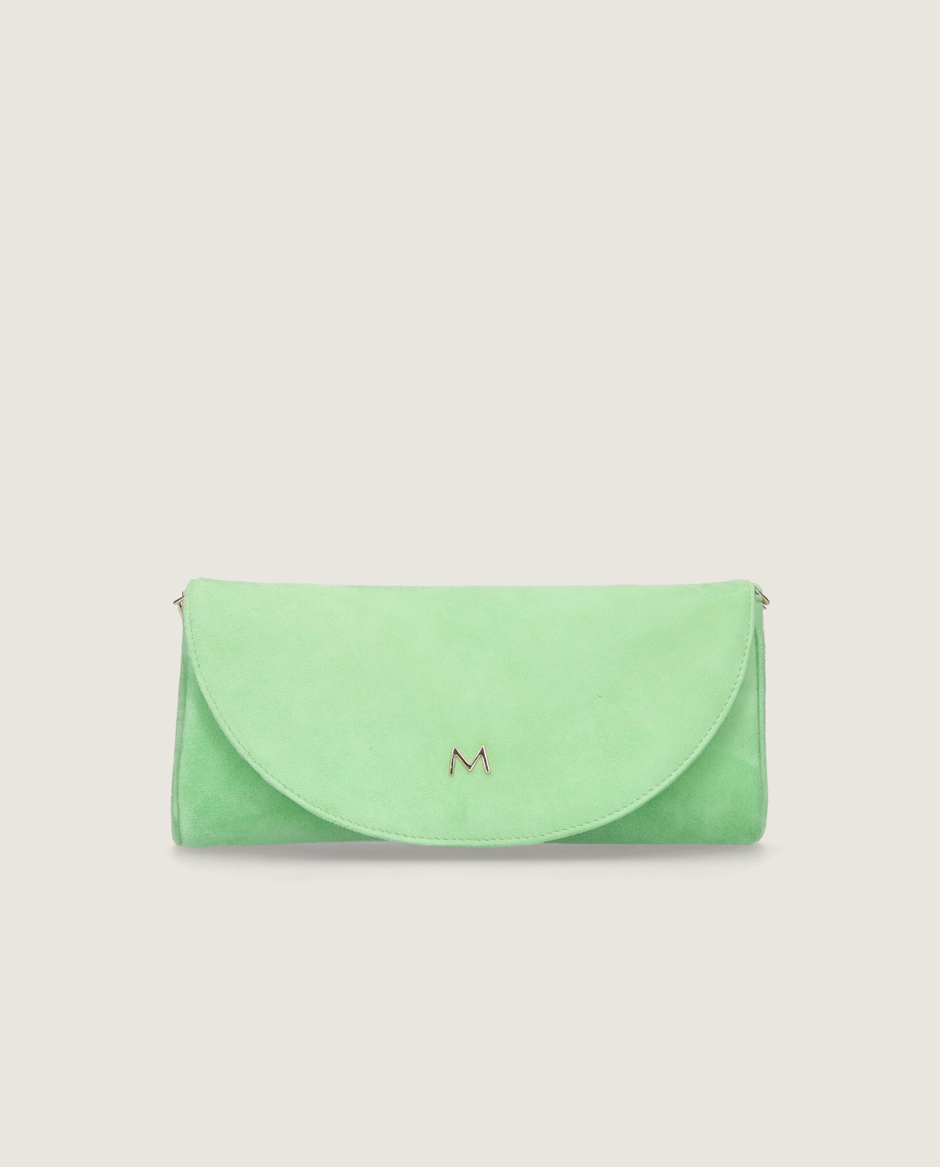 Image of Handbag in green suede by Mascaro