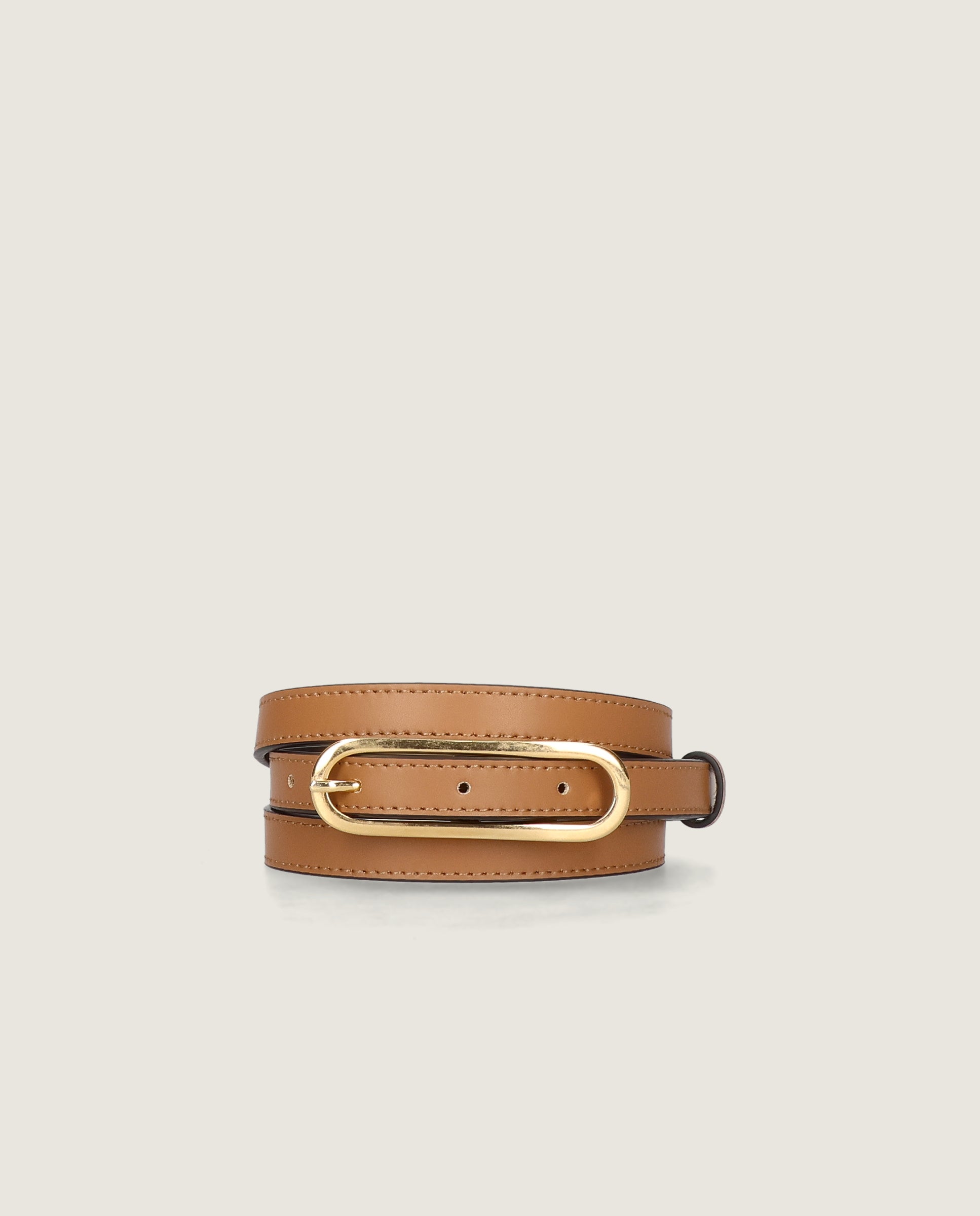 Vista alternativa de Cinturones Belt Marrones Piel por Mascaro