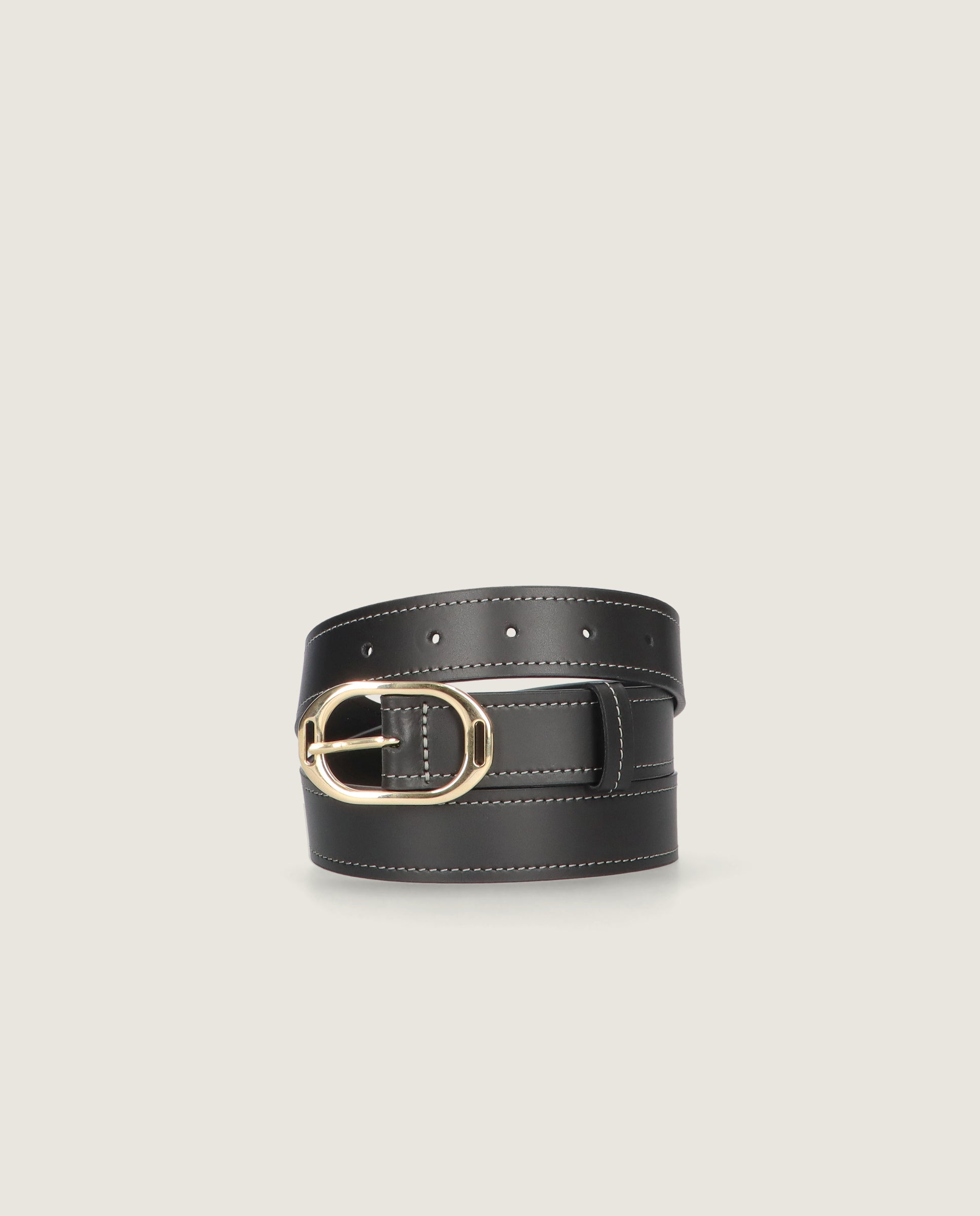 Vista alternativa de Cinturones Belt Negros Piel por Mascaro