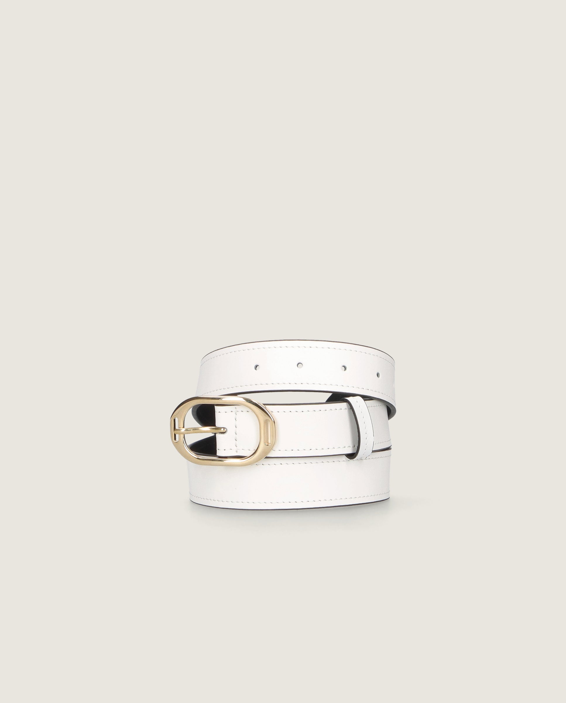 Vista alternativa de Cinturones Belt Blancos Piel por Mascaro