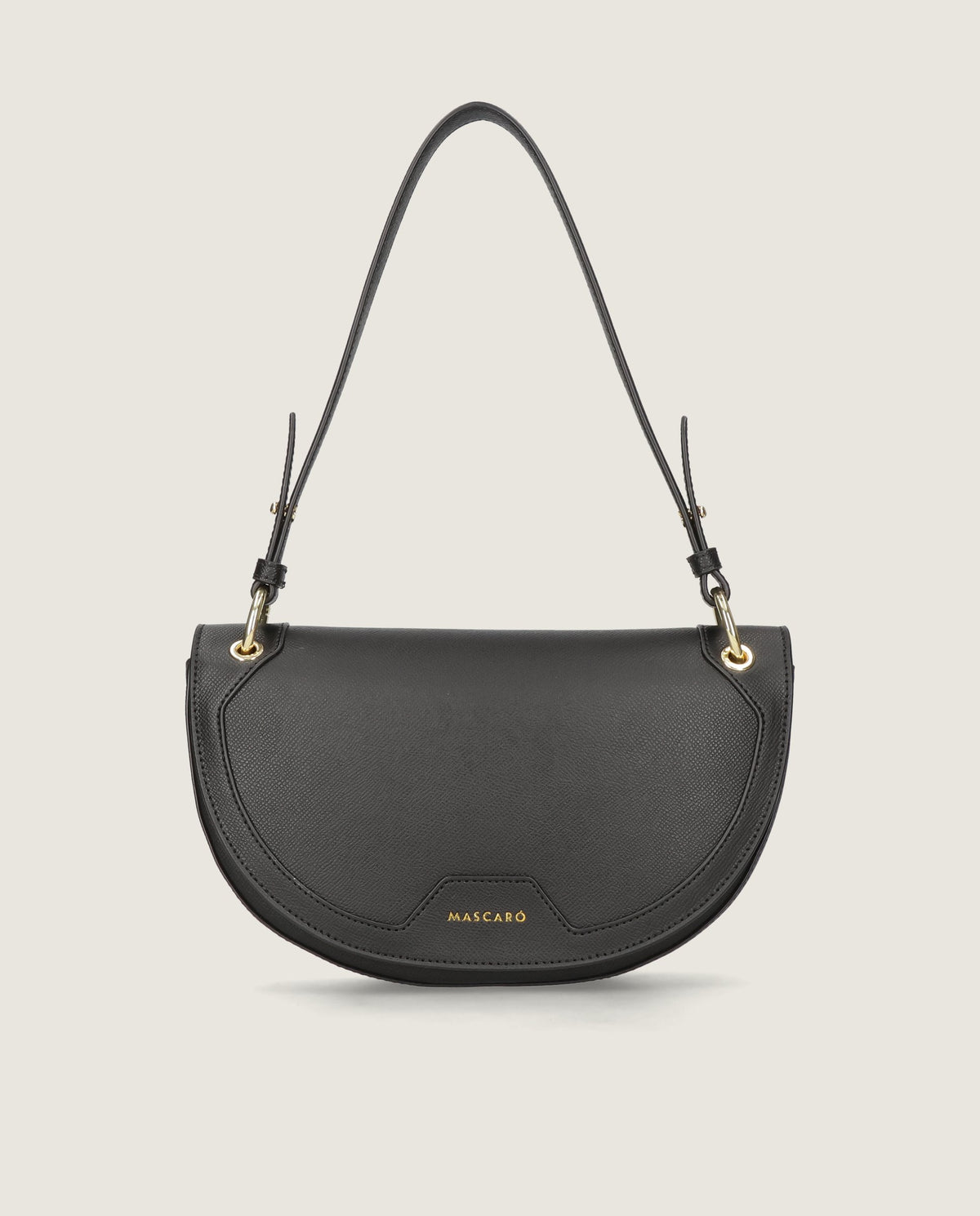 Bild von Sella tasche in schwarzem leder von Mascaro