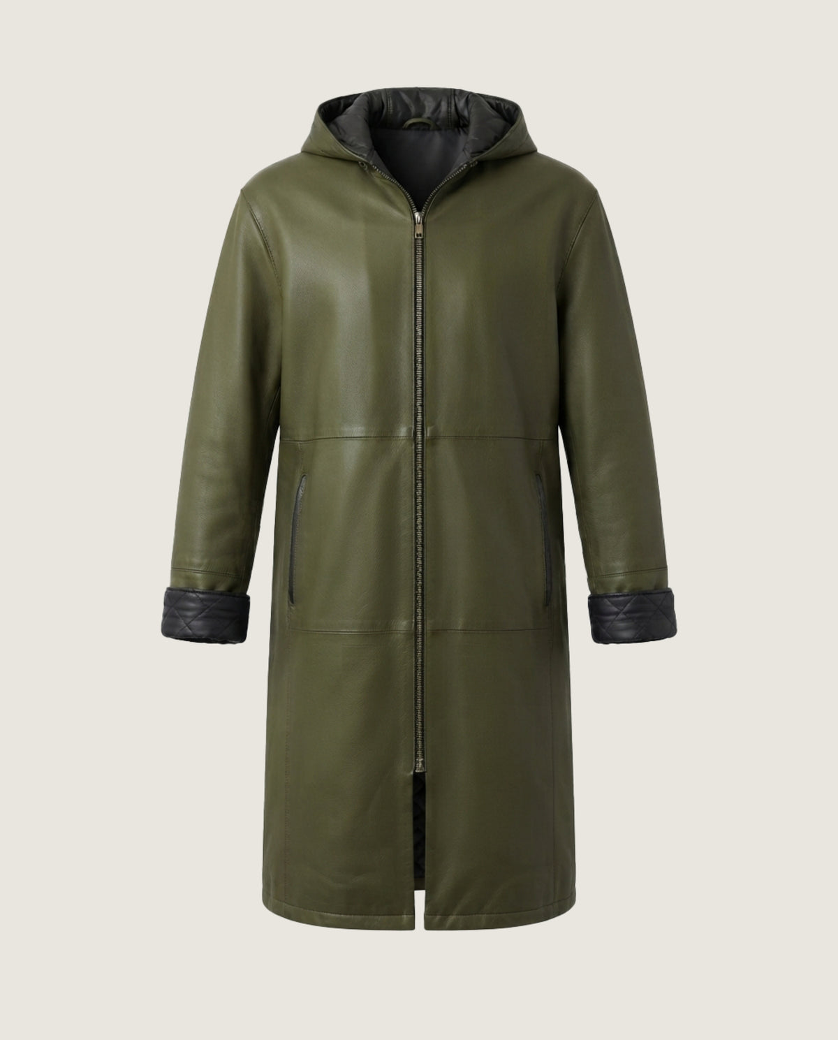 Imagen de Chaquetas reversible piel verde por Mascaro