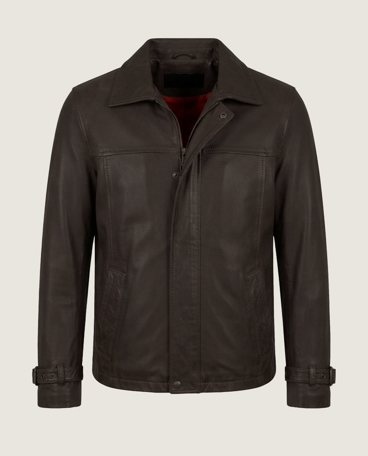 Imagen de Chaqueta piel marrón por Mascaro