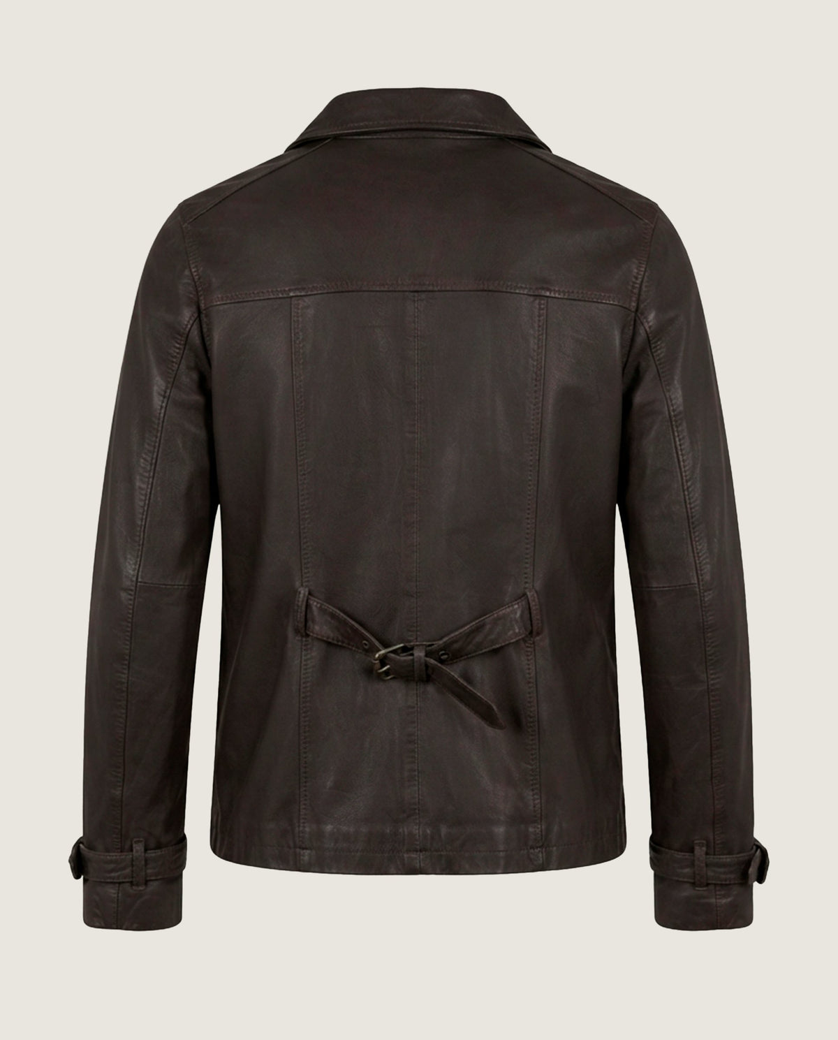 Vista alternativa de Chaqueta piel marrón por Mascaro