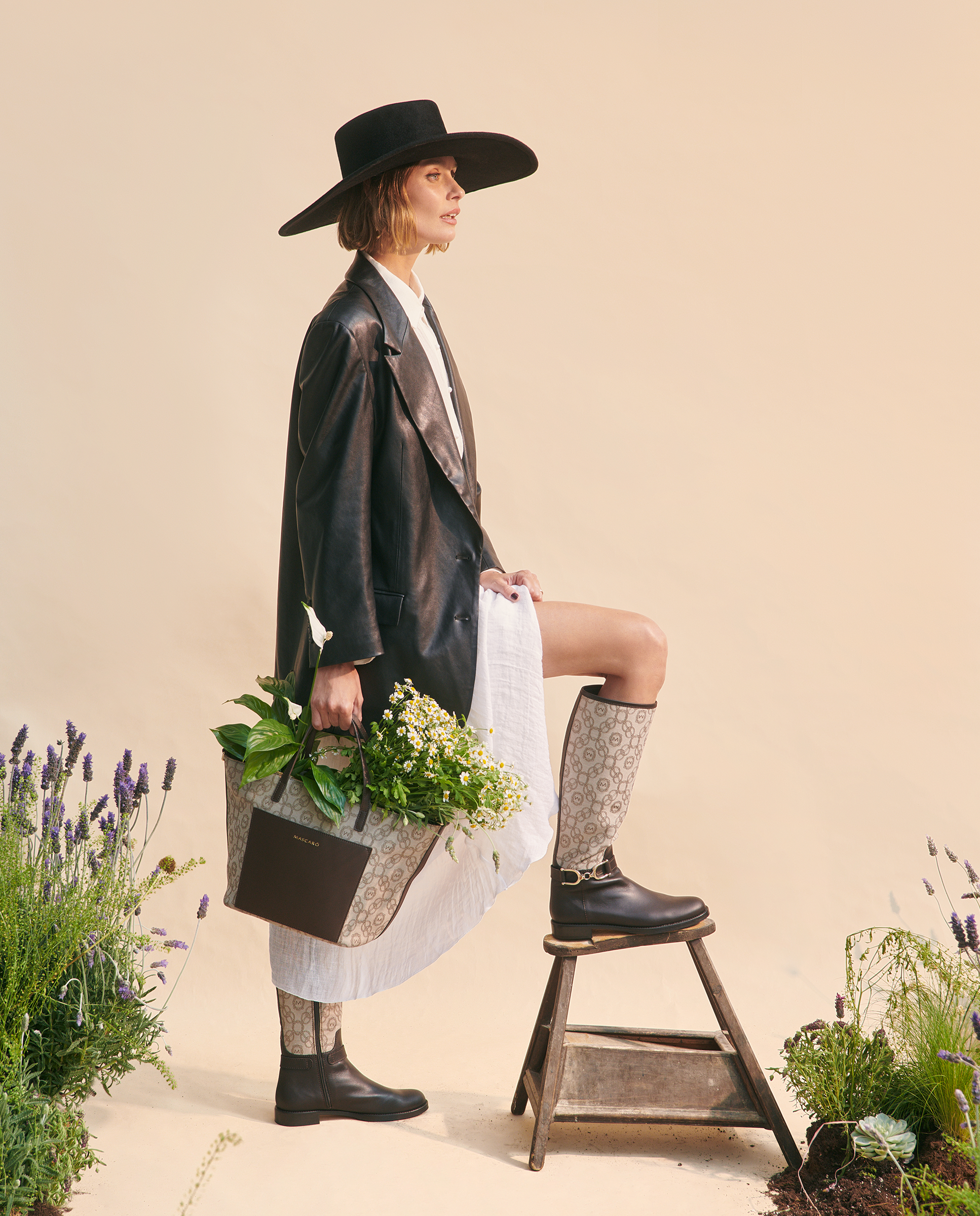 Botas Napoli Marrones Tejidos